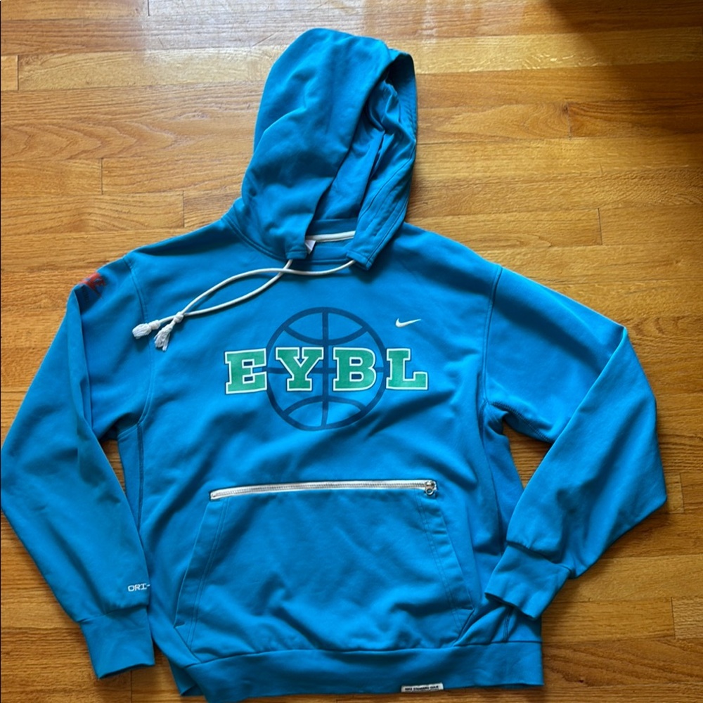 Nike Teal EYBL Hoodie with Logo Mens XL